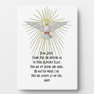 Plaque de première communion "Mon cher Jésus"