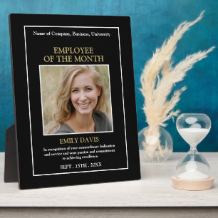 Plaque de récompense pour employé avec photo perso