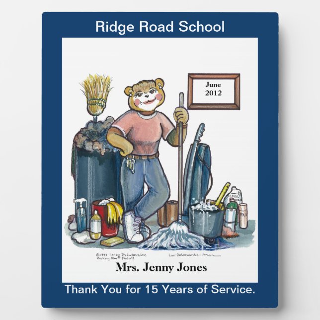 Plaque de reconnaissance ou de récompense du gardi (Devant)