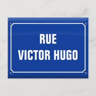 Plaque de rue - Victor Hugo - FRANKREICH Postkarte