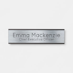Plaque de signalisation de porte de bureau aspect