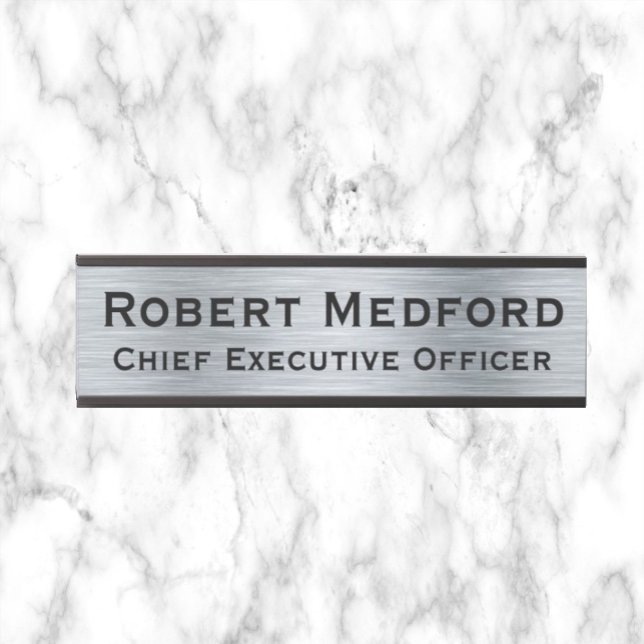 Plaque de signalisation moderne Faux Argent Signes (Créateur téléchargé)