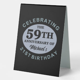 Plaque De Table 80e Humour d'anniversaire personnalisé