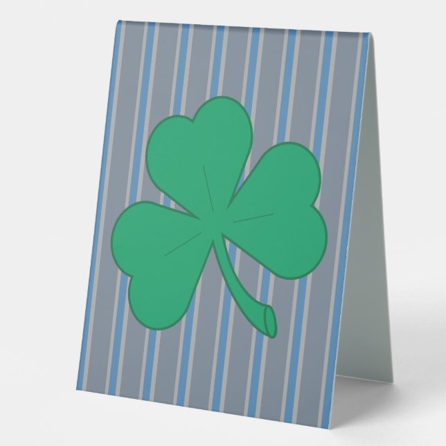 Plaque De Table Amusants et Shamrocks fantaisistes (Recto)