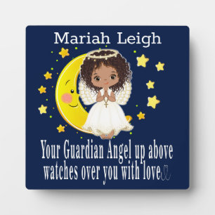 Plaque de table Angel Guardian avec Easel