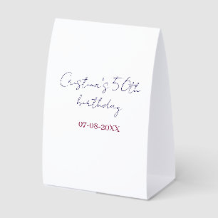 Plaque De Table anniversaire 50 ans anniversaire mariage ajouter n