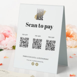 Plaque De Table Applications de paiement modernes avec lecture de