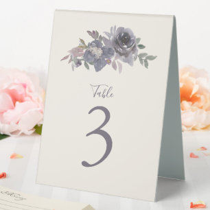 Plaque De Table Aquarelle couleur violet duvet Mariage sur mesure