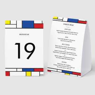Plaque De Table Art Moderne Géométrique Minimaliste De Stijl Mondr