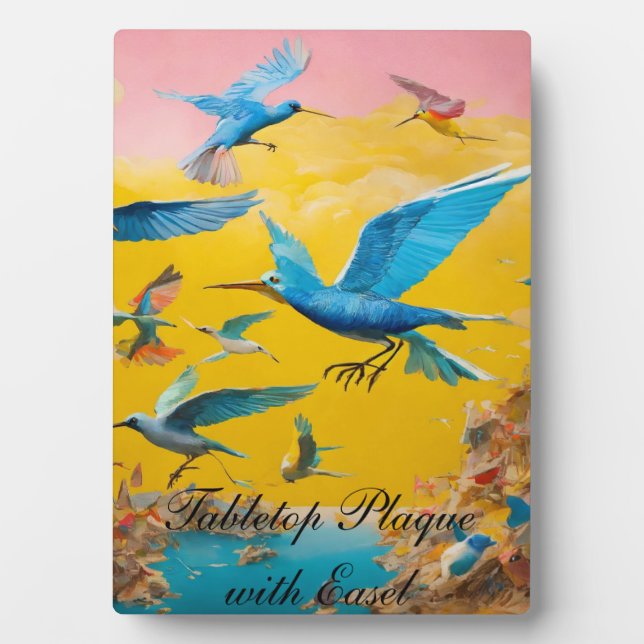 Plaque de table avec Easel (Devant)