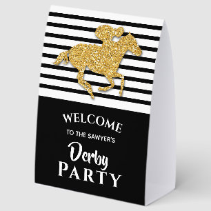 Plaque De Table Bienvenue au Derby du Cheval d'Or