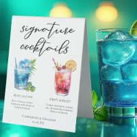 Blue Lagoon Dirty Shirley Signature Cocktails Menu