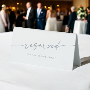 Plaque De Table Boho Chic Ardoise Bleu Mariage Réservé Signal