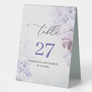 Plaque De Table Boho doux pastel violet violet violet fleur de pri