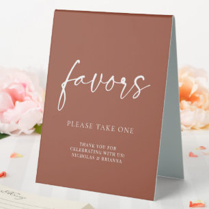 Plaque De Table Boho Terracotta Brûlé Orange Mariage Faveurs