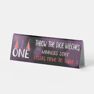 Plaque De Table Bunco Jette Les Sorcières Dice Carte Table Un