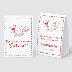 Plaque De Table Cadre fantaisiste rouge pour un mariage italien Th