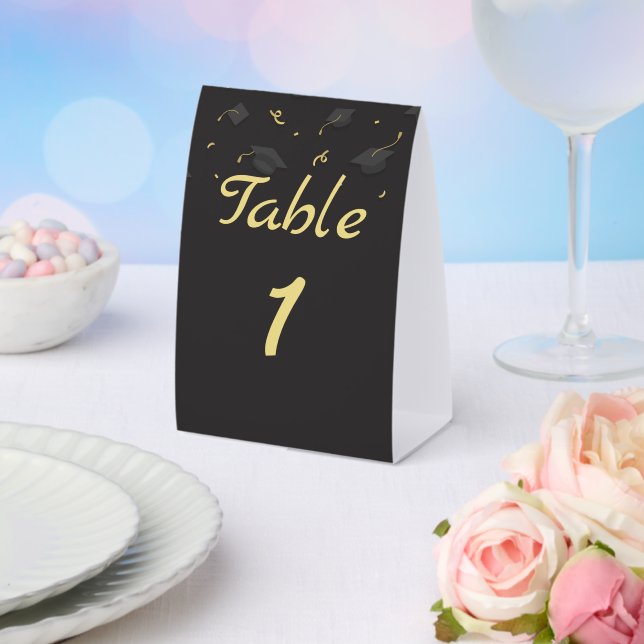 Plaque De Table Cap & Confetti Graduation (Insitu (mariage))