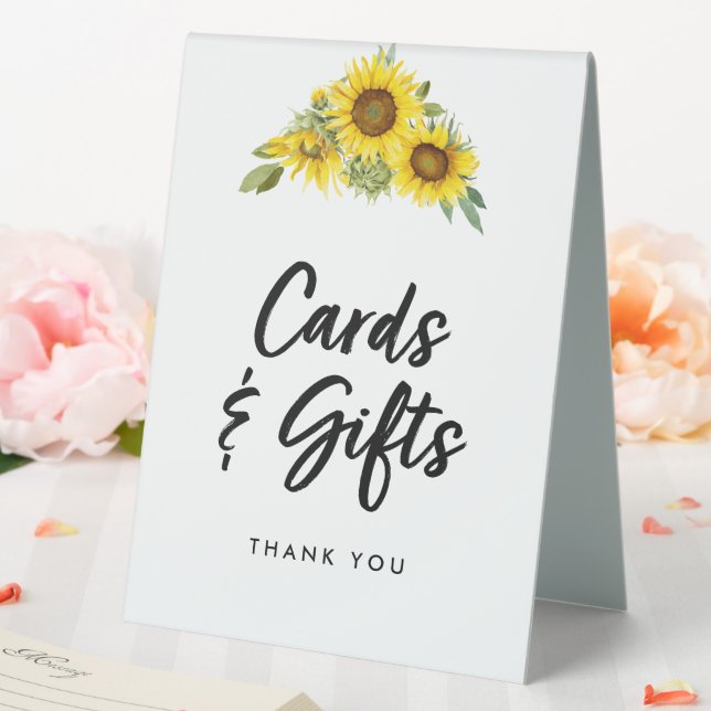 Plaque De Table Cartes et cadeaux de tournesol rustique Mariage (In SItu (Mariage))