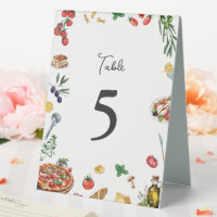 C'est Amore Italian Table Number