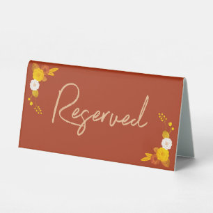 Plaque De Table Classic Mariage Thème Réservé Table tente Signal