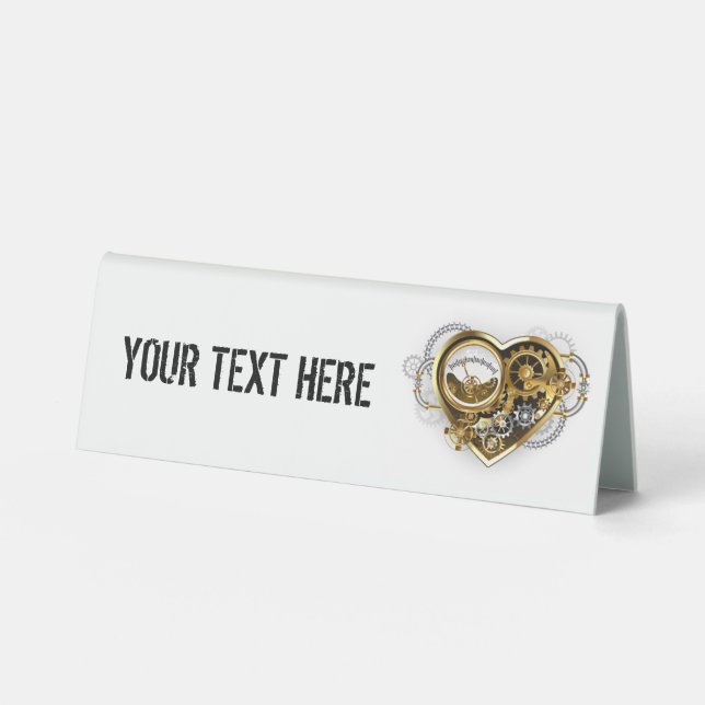 Plaque De Table Coeur vapeur avec un manomètre (Recto)