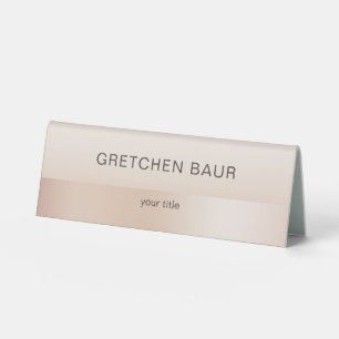 Plaque De Table Couleur minimaliste de peau beige moderne