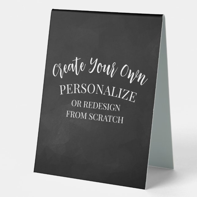 Plaque De Table Créer une personnalisation (Recto)