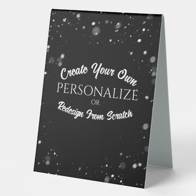 Plaque De Table Créer une personnalisation personnalisée (Recto)