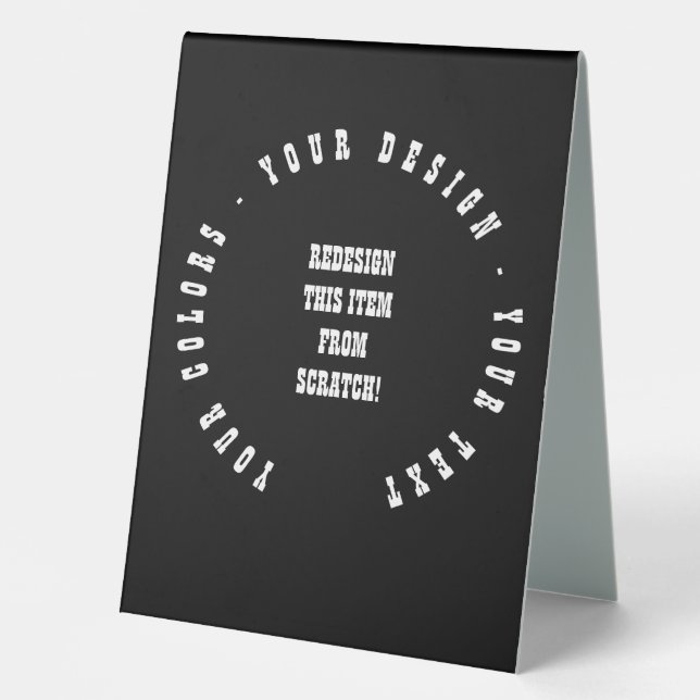 Plaque De Table Créez votre propre (Recto)