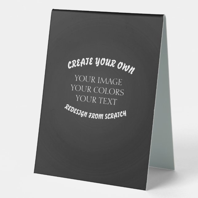 Plaque De Table Créez votre propre (Recto)