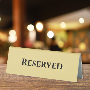 Plaque De Table Custom Modern Gold Black Réservé restaurant événem