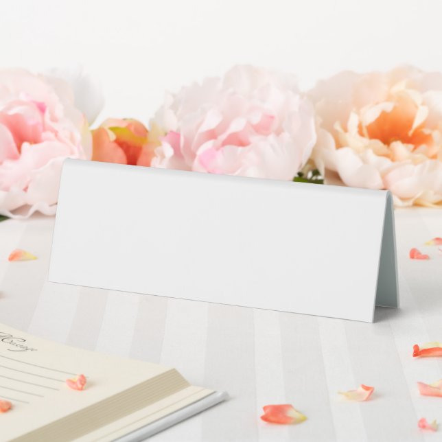 Plaque De Table Custom white simple Design Add Photo or Text (In SItu (Mariage))