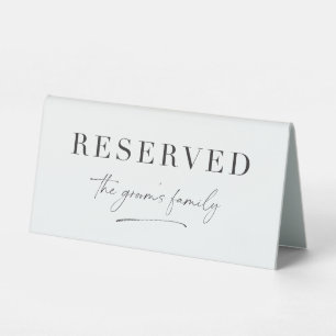 Plaque De Table Décor Mariage de tente de table réservée C300