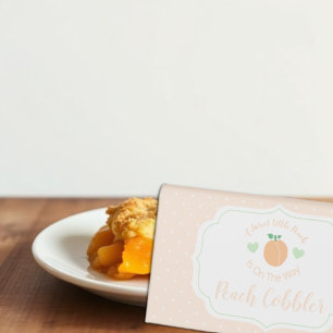 Plaque De Table Délicieux gâteau pêche élégant Baby Shower Peach C
