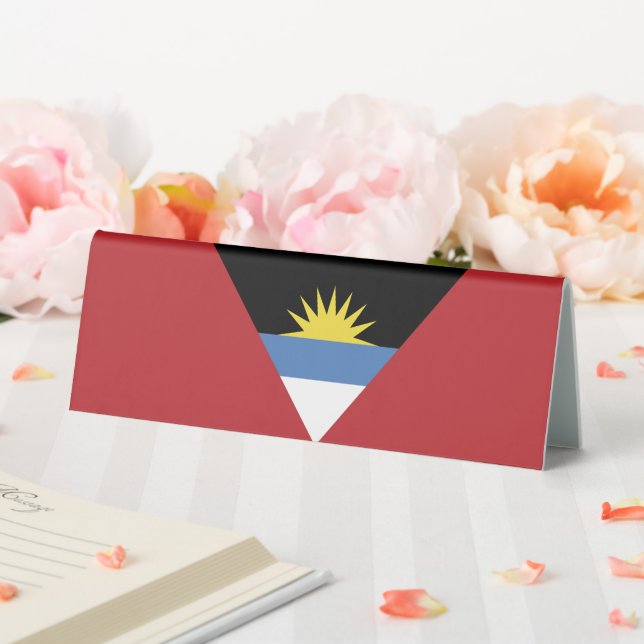 Plaque De Table Drapeau d'Antigua-et-Barbuda (In SItu (Mariage))