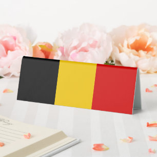 Plaque De Table Drapeau de Belgique