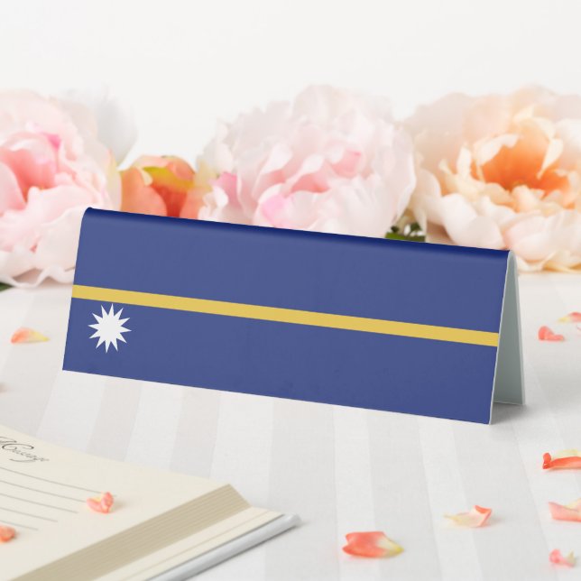 Plaque De Table Drapeau de Nauru (In SItu (Mariage))