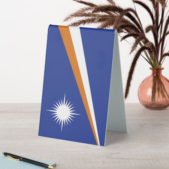 Plaque De Table Drapeau des Îles Marshall (En SItu (Tableau))