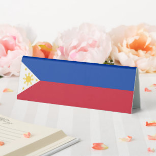 Plaque De Table drapeau des Philippines