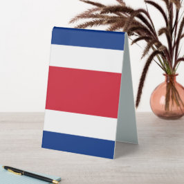 Plaque De Table Drapeau du Costa Rica