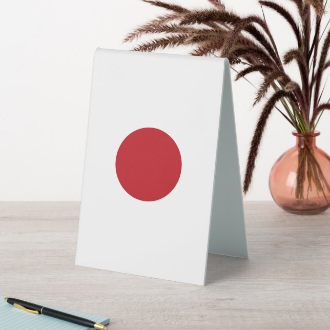Plaque De Table Drapeau du Japon (En SItu (Tableau))