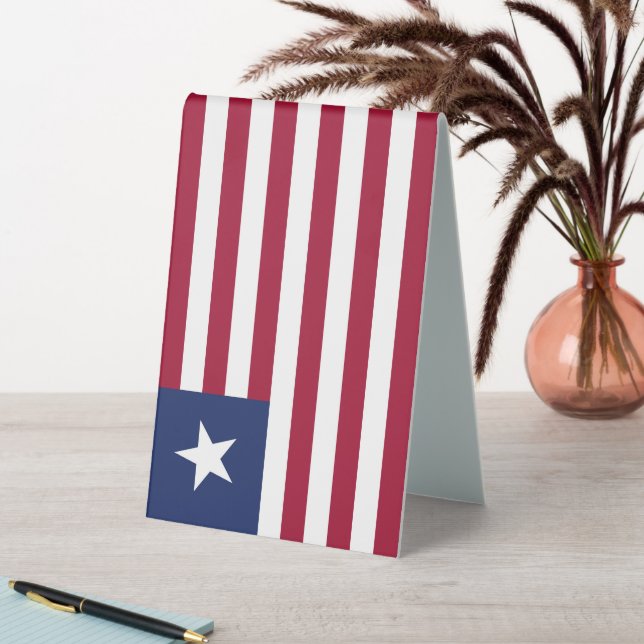 Plaque De Table Drapeau du Libéria (En SItu (Tableau))