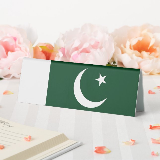 Plaque De Table Drapeau du Pakistan (In SItu (Mariage))