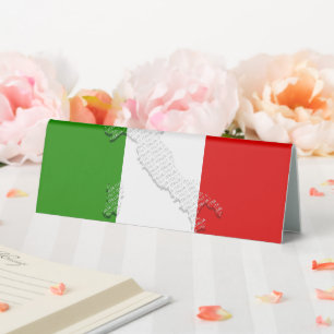 Plaque De Table Drapeau italien