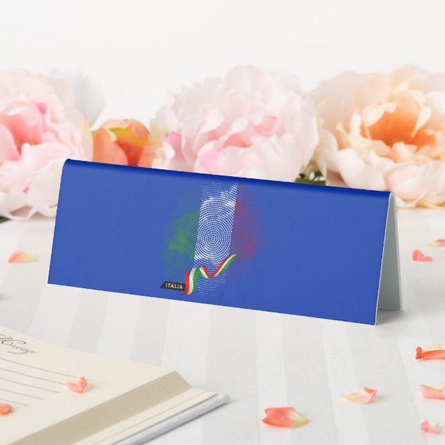 Plaque De Table drapeau italien (In SItu (Mariage))