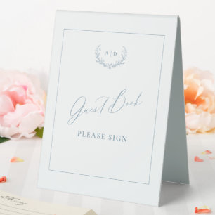 Plaque De Table Dusty Cottage Guest Book Mariage Table Tente Signa