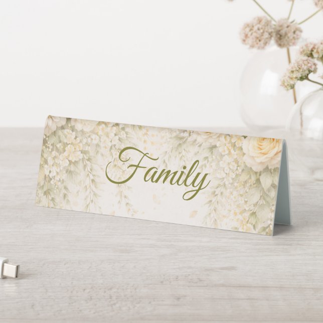 Plaque De Table Elegant Botanical Wedding  (En SItu (Tableau))