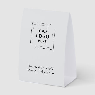 Plaque De Table Enseigne de table grise Logo Entreprise