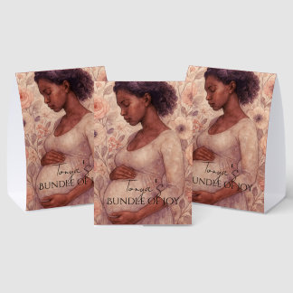 Plaque De Table Enseignes de Baby Shower, Femme enceinte noire